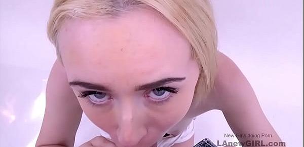  Super hot blonde gets tight ass fucked at audition
